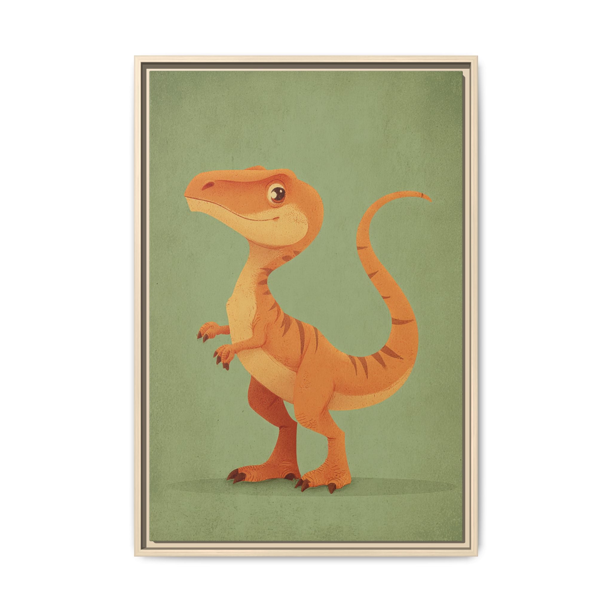 Whimsical Dinosaur Illustration Art for Kids' Rooms
