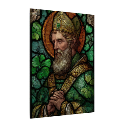 Saint Artwork | Irish Heritage Art | Traditional Green Tones