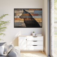 Rustic Wolf Silhouette Wall Art | Nature Inspired Decor