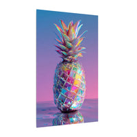 Colorful Pineapple Canvas Art | Abstract Tropical Design