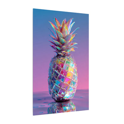 Colorful Pineapple Canvas Art | Abstract Tropical Design