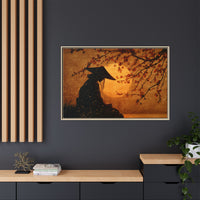 Serene Silhouette of Contemplation | Asian-Inspired Artwork