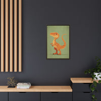 Whimsical Dinosaur Illustration Art for Kids' Rooms