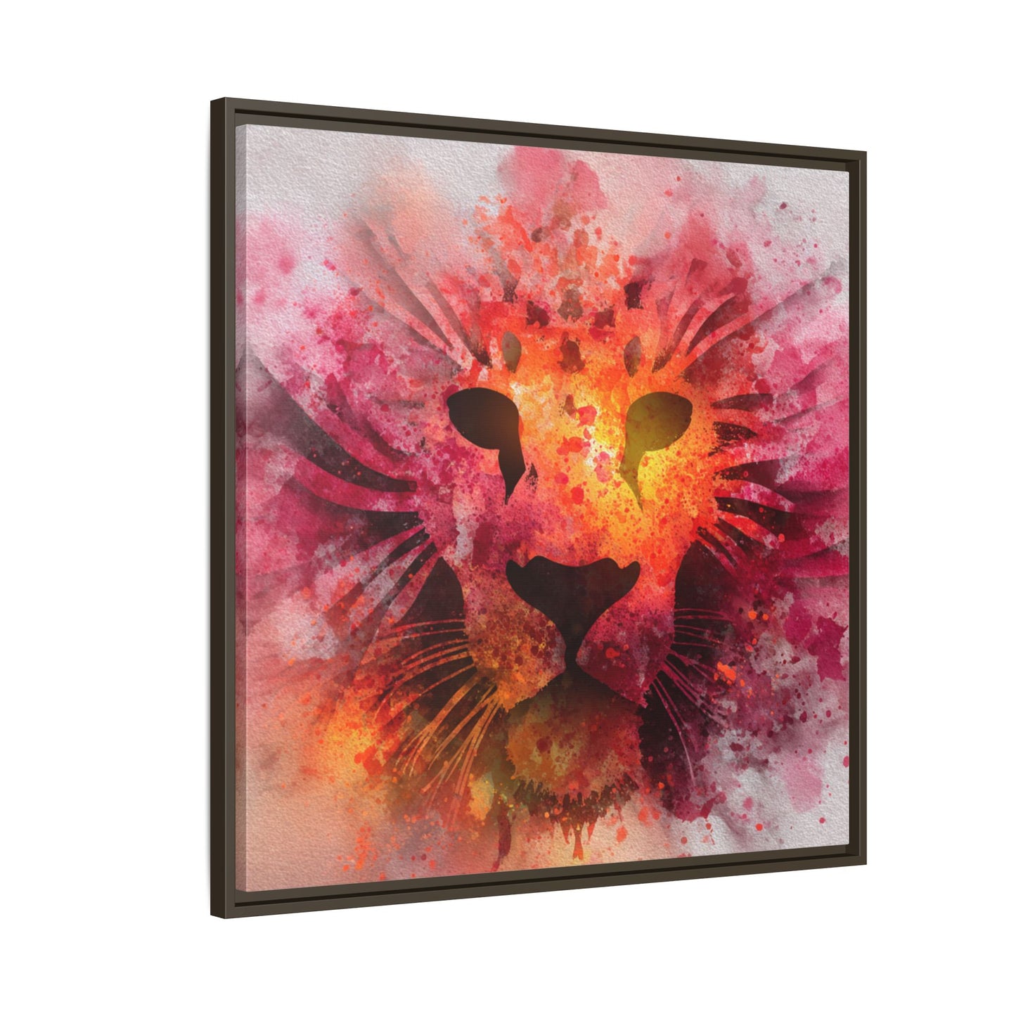 Vibrant Lion Watercolor Artwork | Animal Portrait