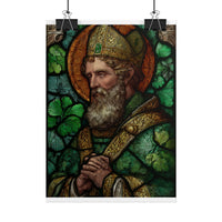 Saint Artwork | Irish Heritage Art | Traditional Green Tones