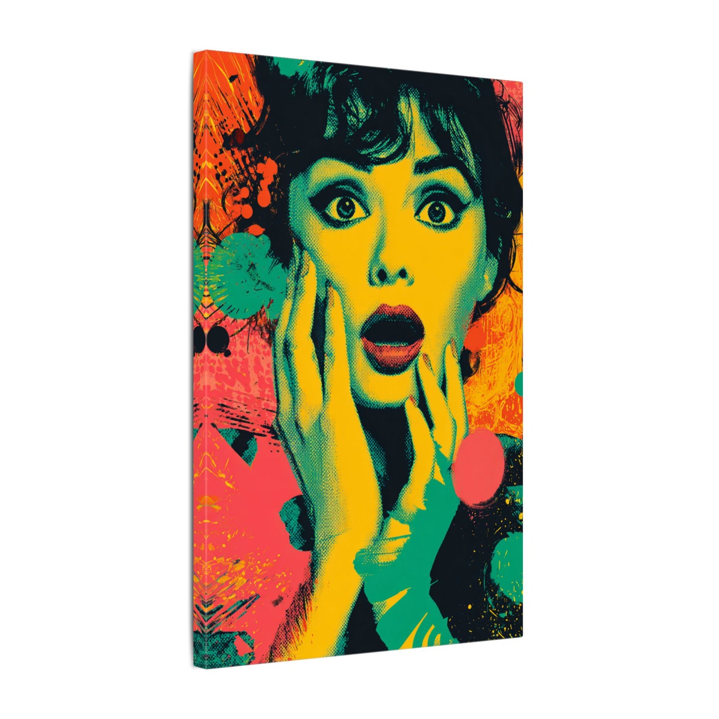 Surreal Pop Art Woman – Vibrant Modern Wall Art