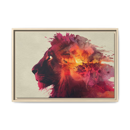Majestic Lion Watercolor Art | Vibrant Animal Portrait
