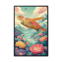 Vibrant Turtle Art | Whimsical Nature Illustration