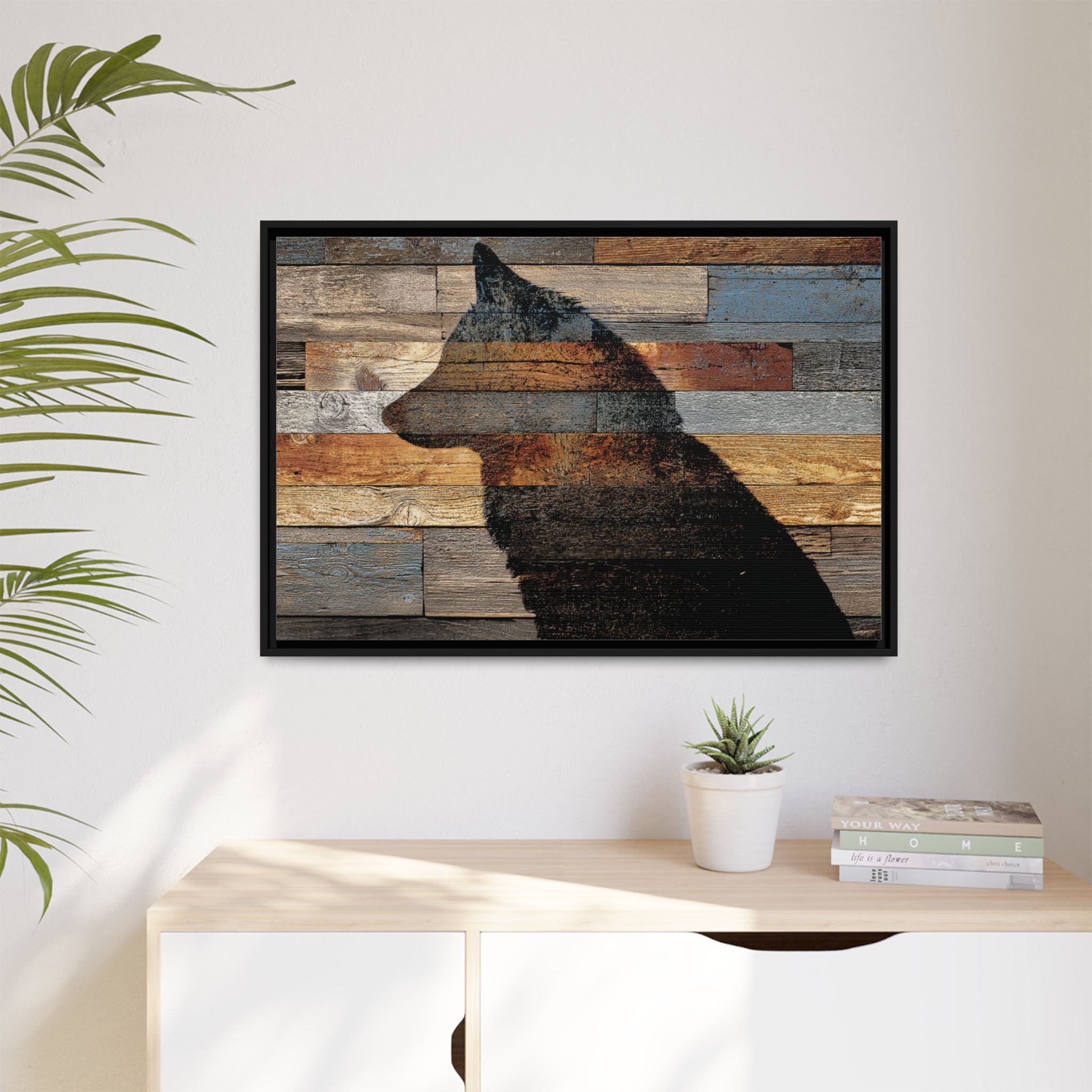 Rustic Wolf Silhouette Wall Art | Nature Inspired Decor