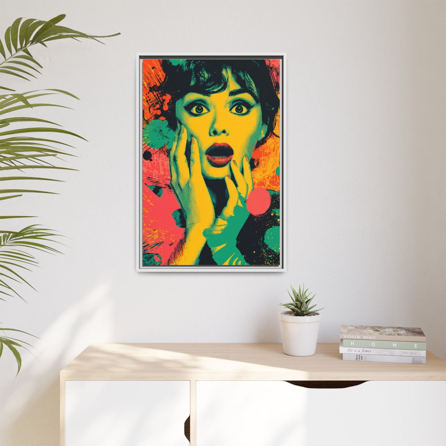 Surreal Pop Art Woman – Vibrant Modern Wall Art
