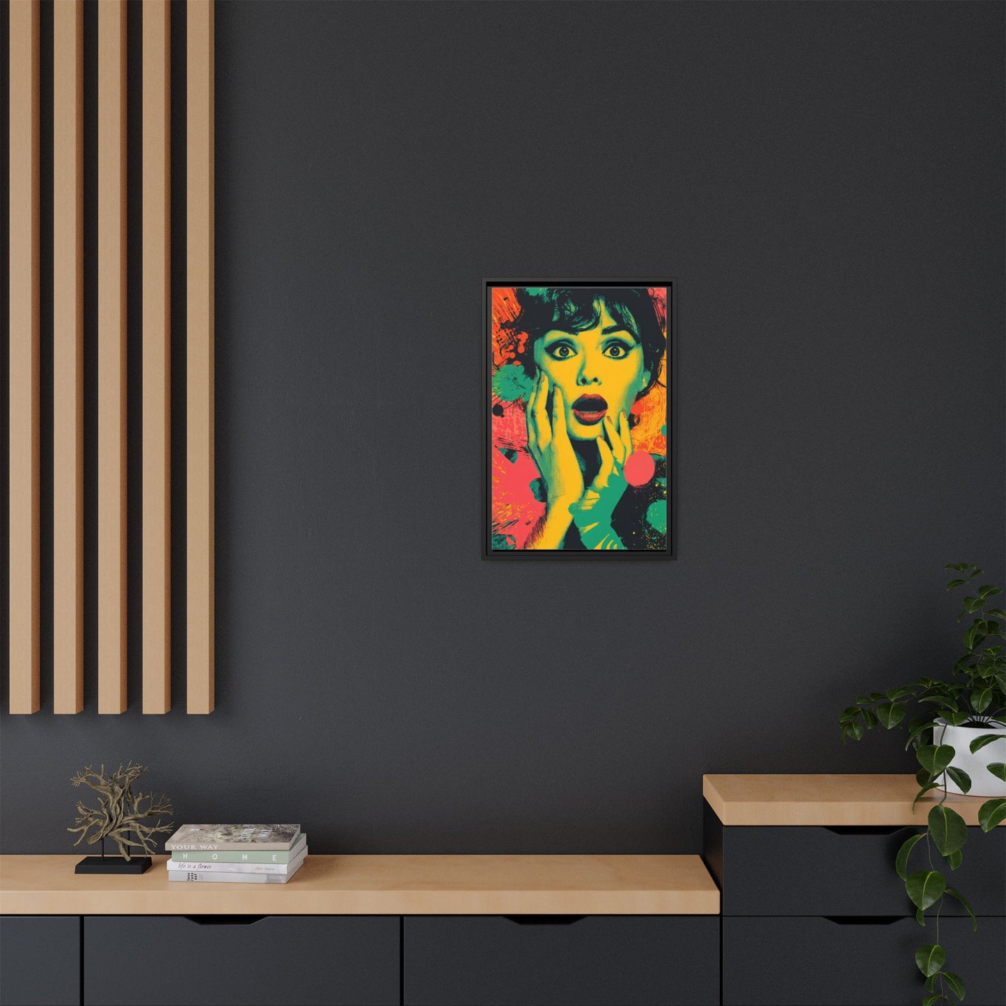 Surreal Pop Art Woman – Vibrant Modern Wall Art