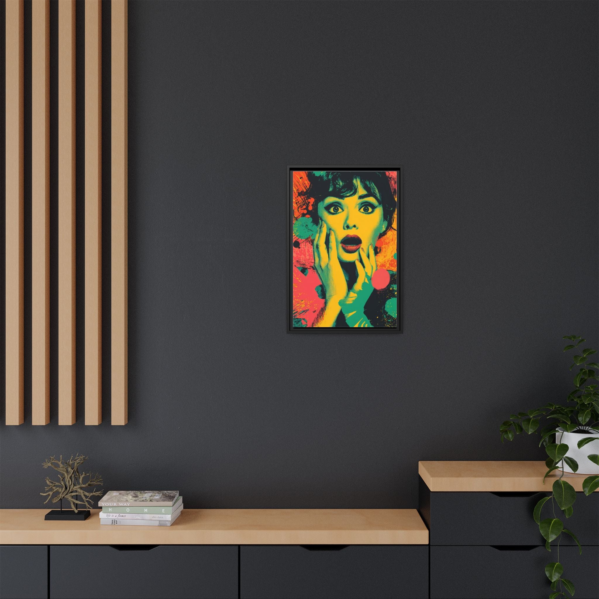 Surreal Pop Art Woman – Vibrant Modern Wall Art