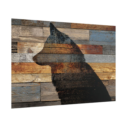 Rustic Wolf Silhouette Wall Art | Nature Inspired Decor