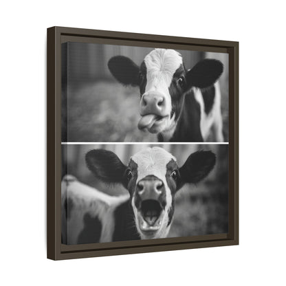 Whimsical Cow Photography | Black and White Animal Art