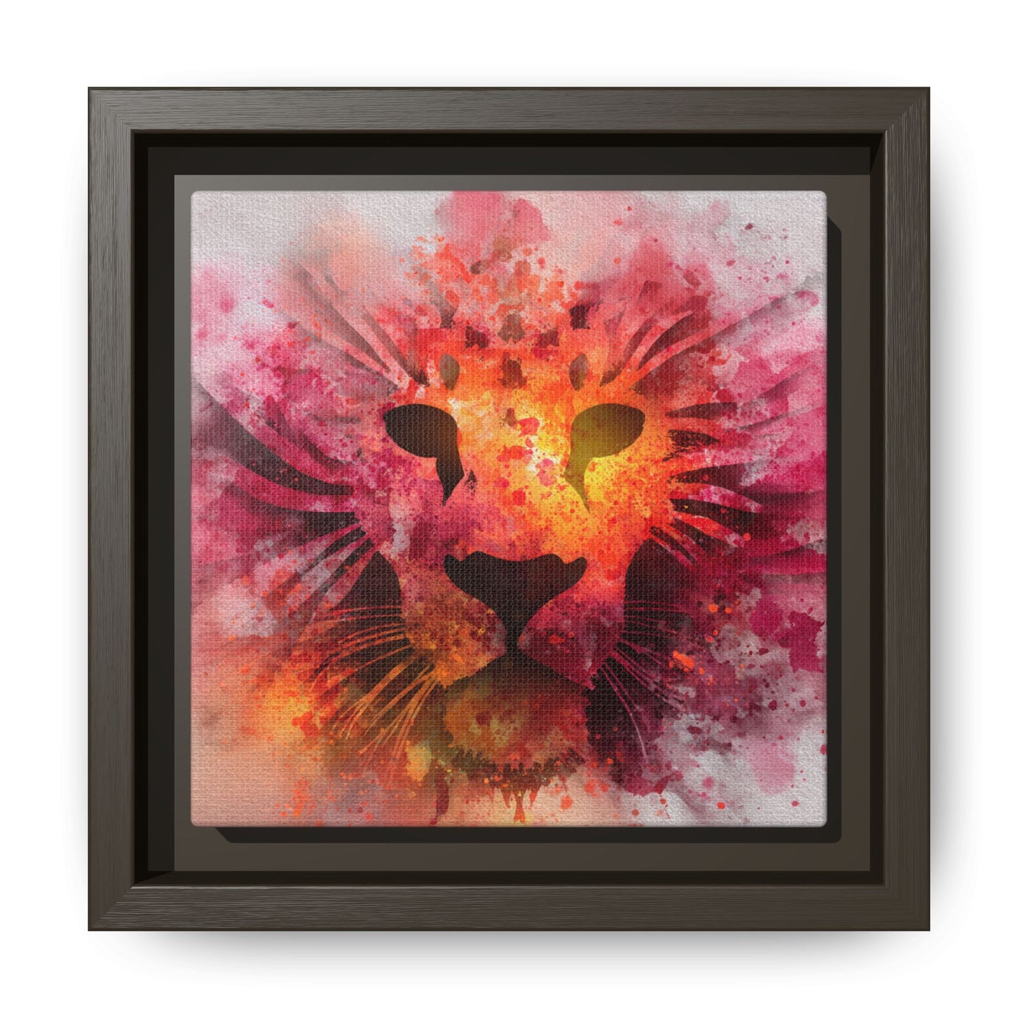 Vibrant Lion Artwork – Bold Watercolor Print