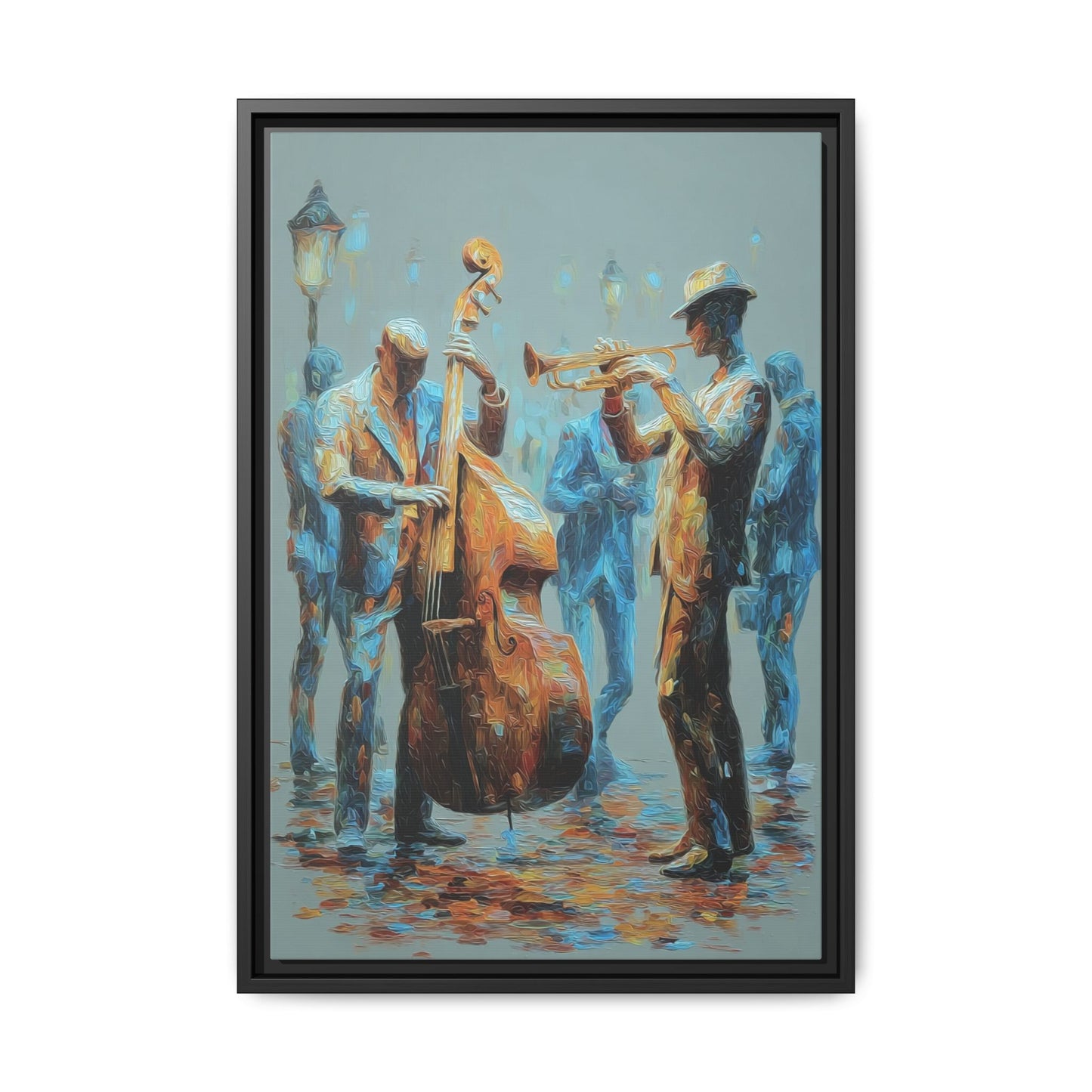 Colorful Jazz Musicians Art for Music Enthusiasts