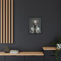 Ethereal Blindfolded Saint Art | Spiritual Home Decor