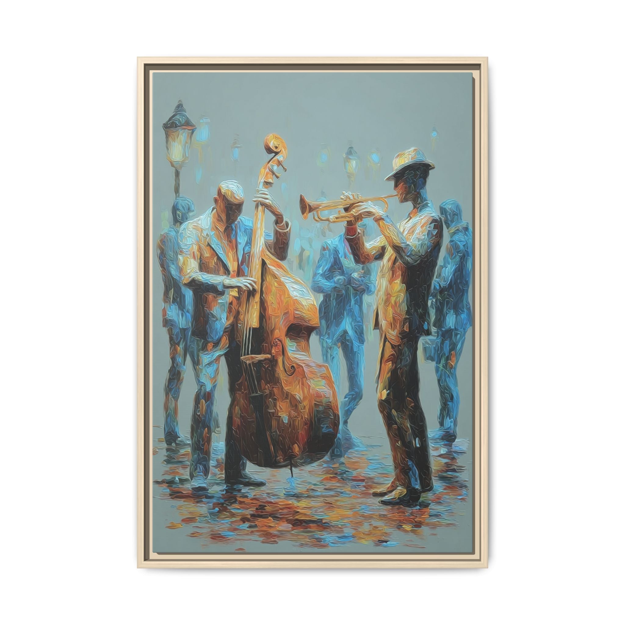 Colorful Jazz Musicians Art for Music Enthusiasts