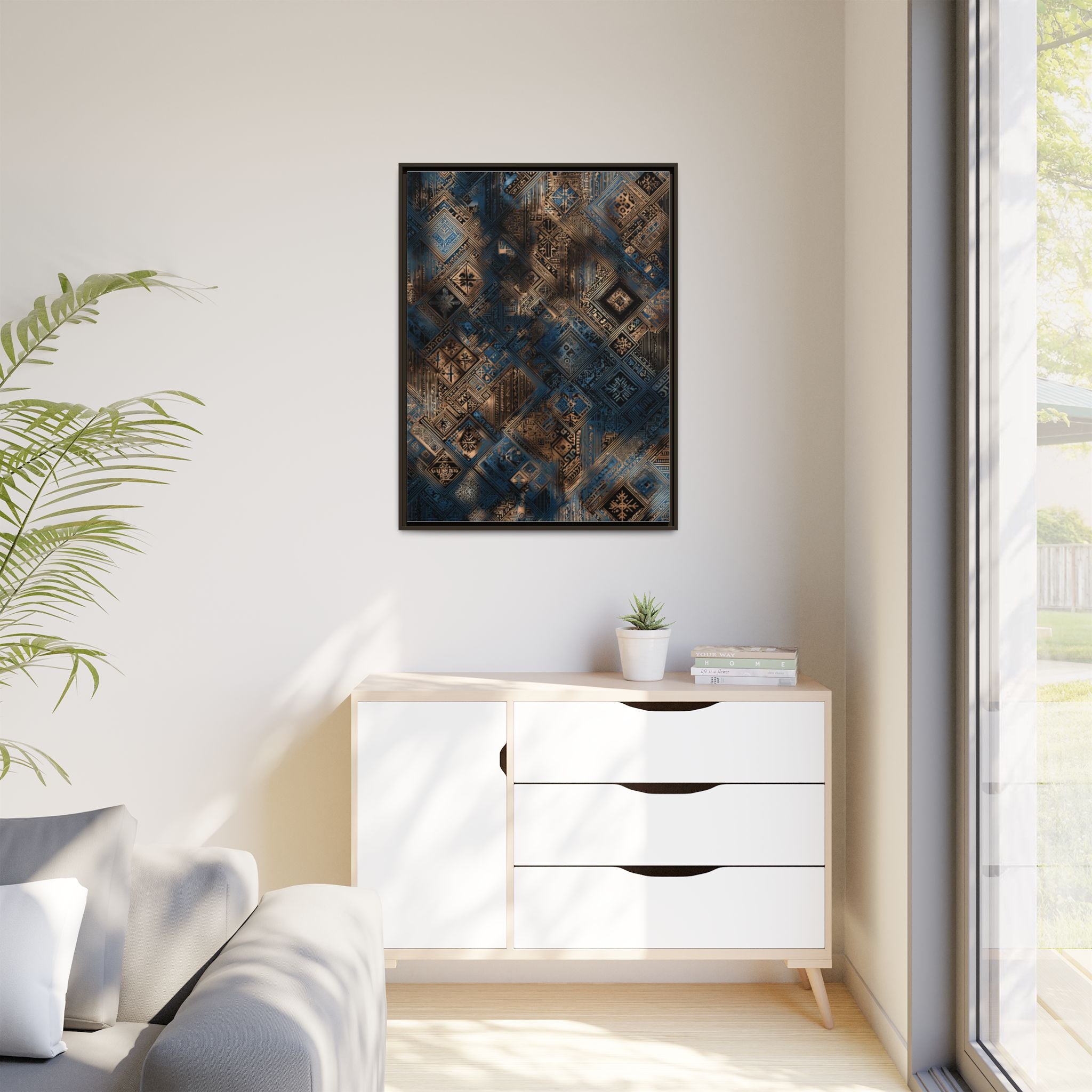 Intricate Geometric Wall Art - Abstract Pattern