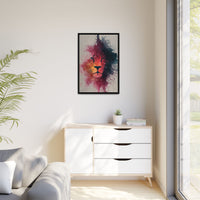 Majestic Lion Watercolor Art | Vibrant Animal Portrait