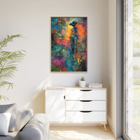 Abstract Cowgirl Art | Colorful Canvas Artwork