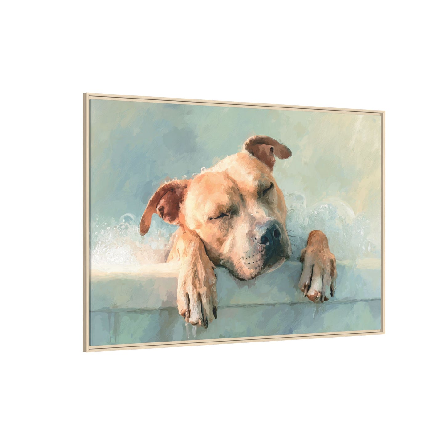Calming Canine Portrait - Serene Dog Art Print