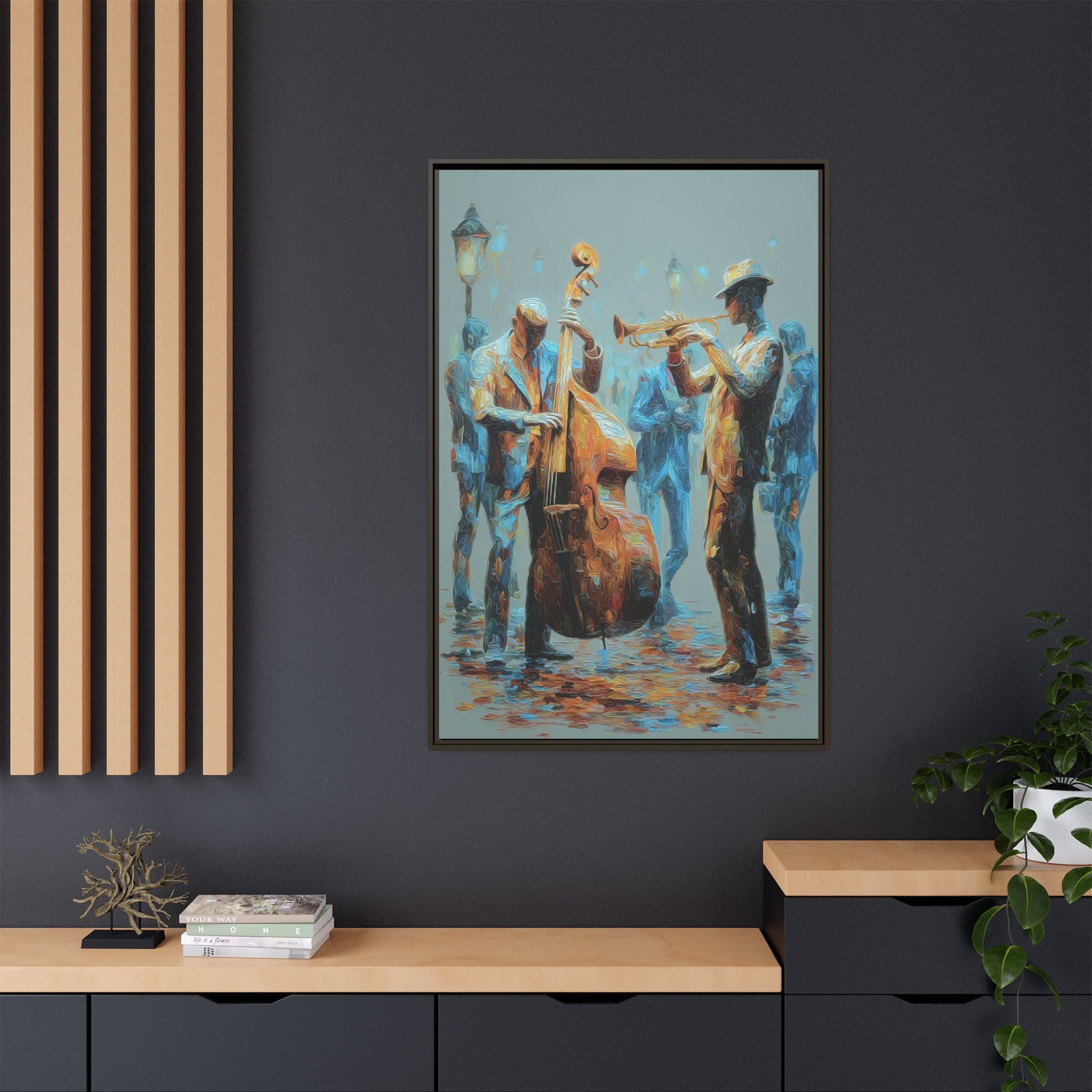 Colorful Jazz Musicians Art for Music Enthusiasts