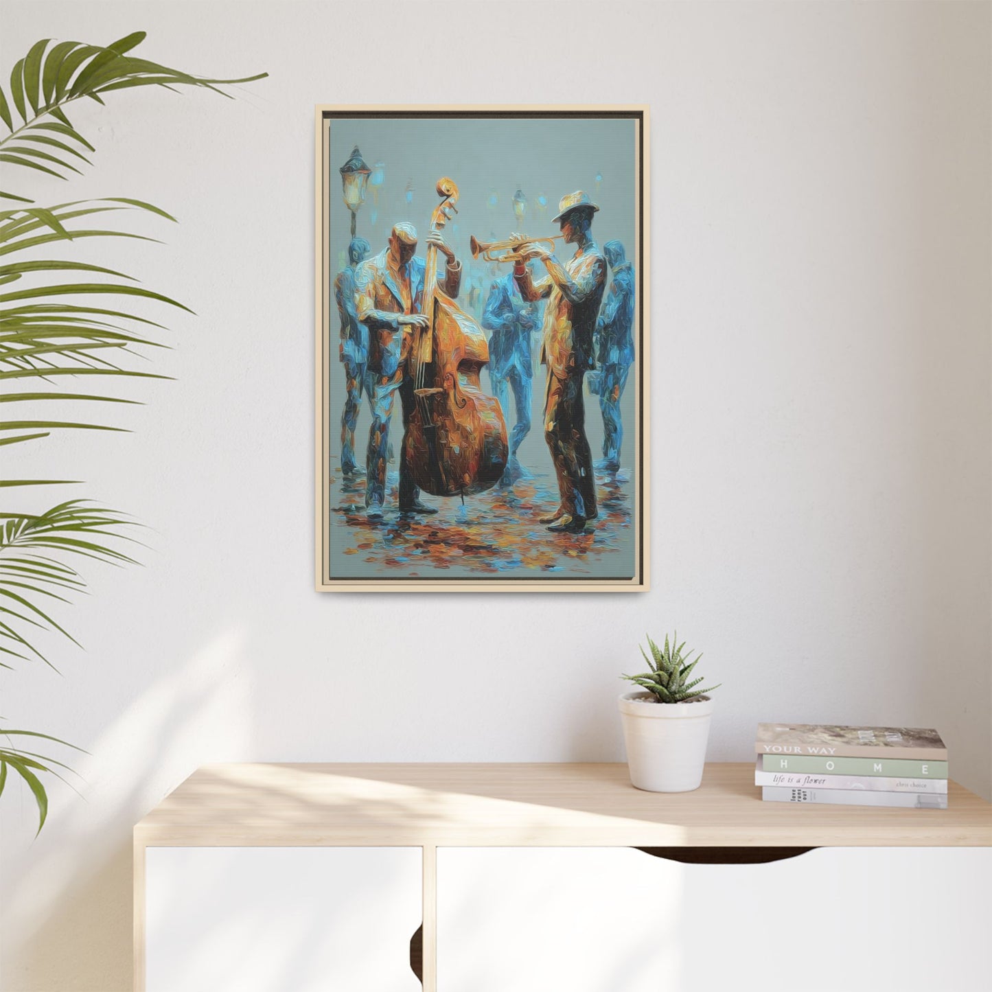 Colorful Jazz Musicians Art for Music Enthusiasts