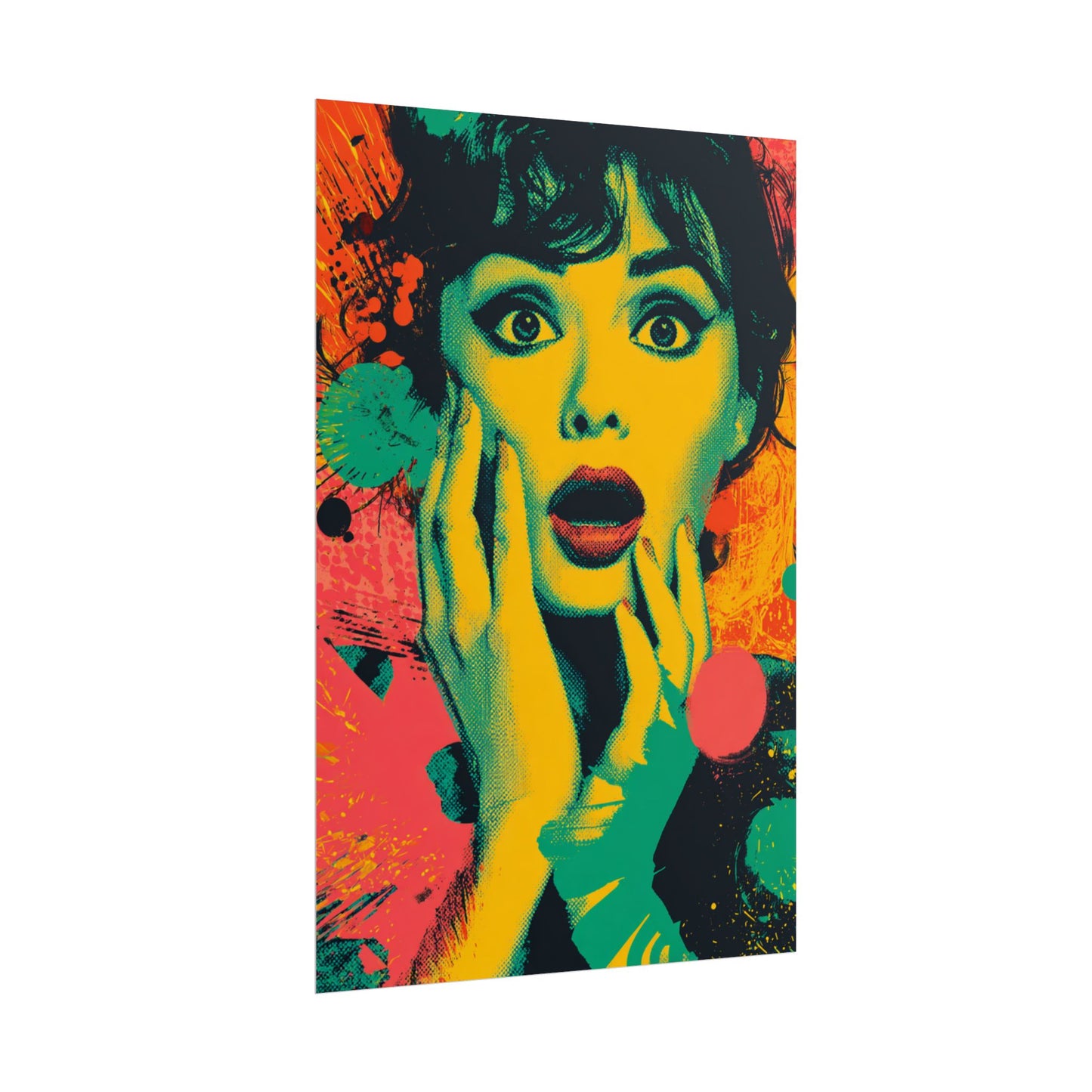 Surreal Pop Art Woman – Vibrant Modern Wall Art