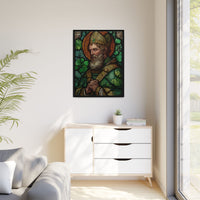 Saint Artwork | Irish Heritage Art | Traditional Green Tones