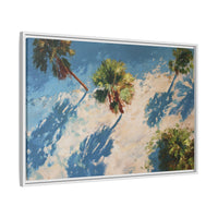 Tropical Palm Trees Artwork | Vibrant Coastal Landscape