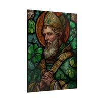 Saint Artwork | Irish Heritage Art | Traditional Green Tones