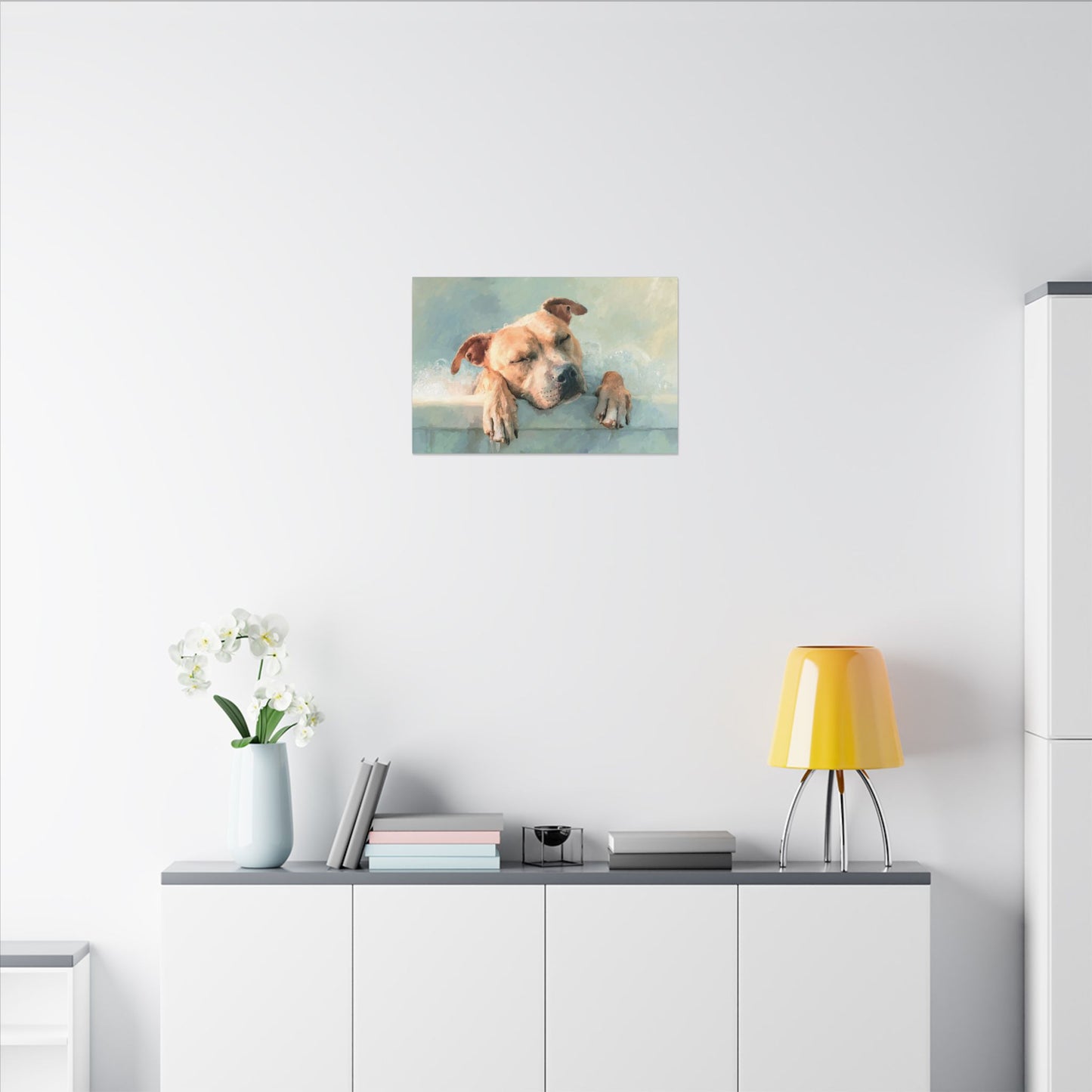 Calming Canine Portrait - Serene Dog Art Print