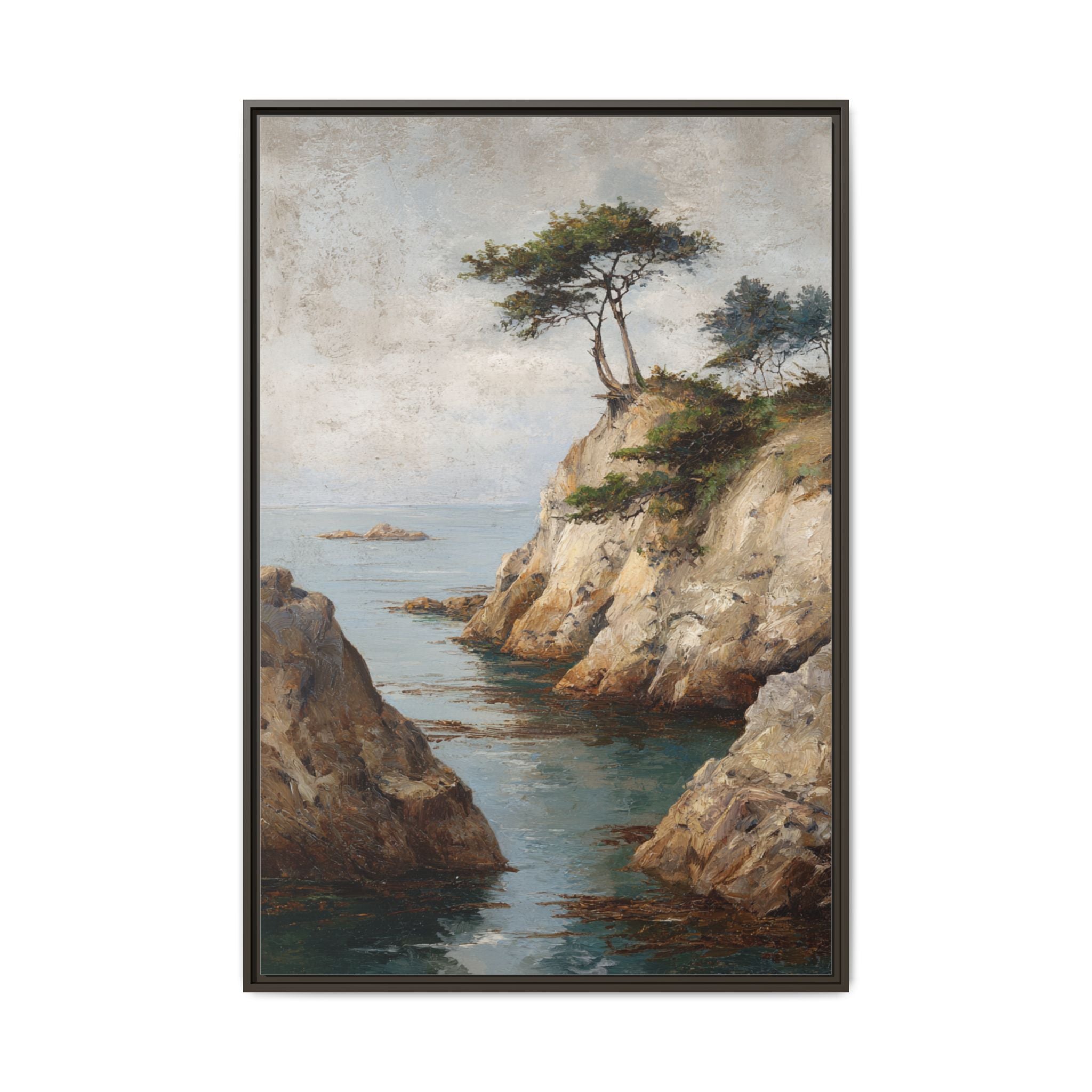 Serene Seaside Landscape Art - Tranquil Coastal Decor