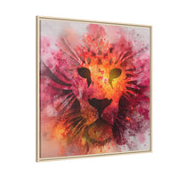 Vibrant Lion Artwork – Bold Watercolor Print