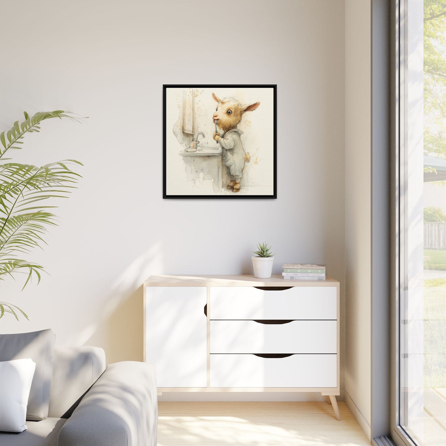 Whimsical Goat Art | Perfect for Children's Rooms