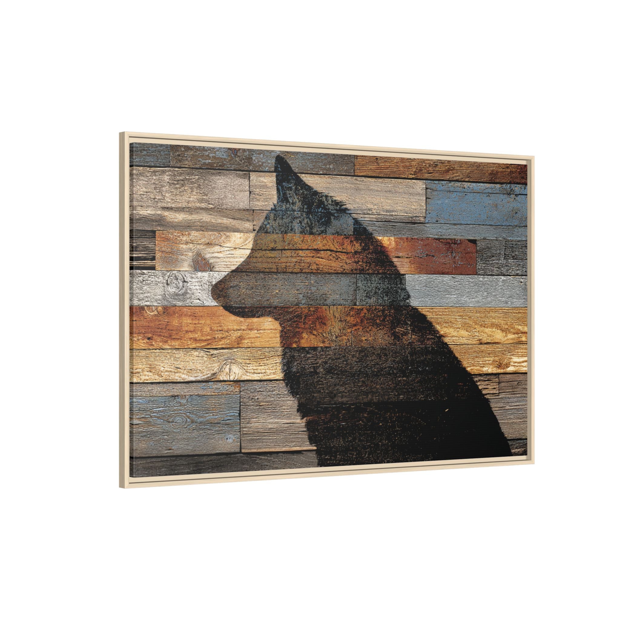 Rustic Wolf Silhouette Wall Art | Nature Inspired Decor