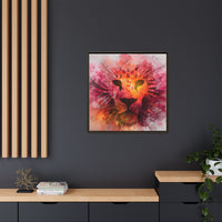 Vibrant Lion Artwork – Bold Watercolor Print