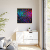Aztec Mandala Wall Art - Colorful Cultural Decor