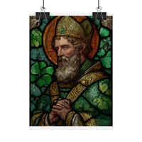 Saint Artwork | Irish Heritage Art | Traditional Green Tones
