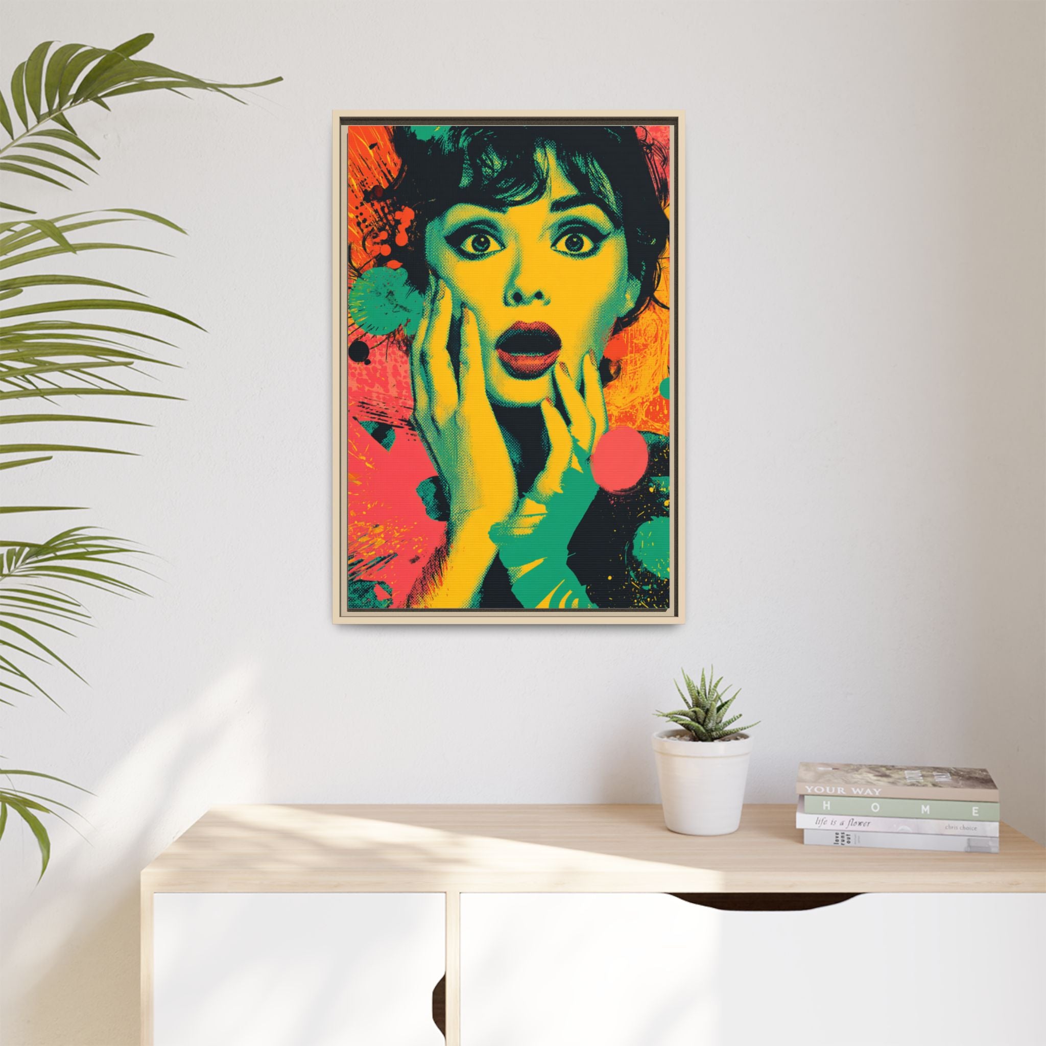 Surreal Pop Art Woman – Vibrant Modern Wall Art