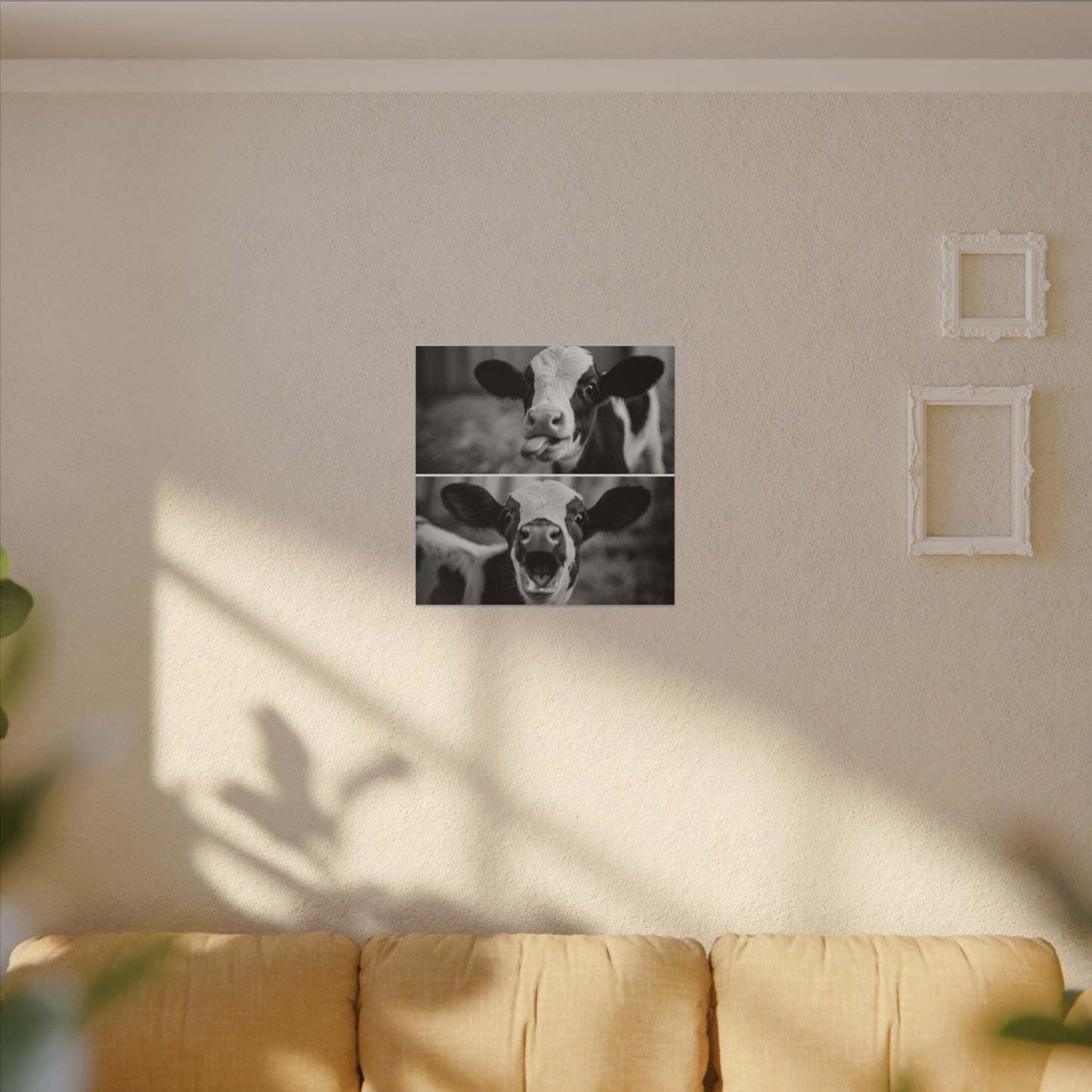 Whimsical Cow Photography | Black and White Animal Art