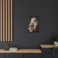 Heartwarming Santa and Poodle Artwork – Holiday Home Décor