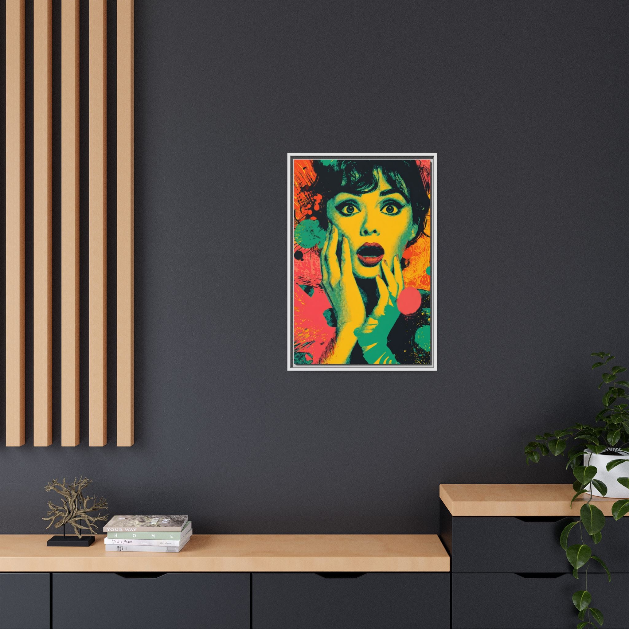 Surreal Pop Art Woman – Vibrant Modern Wall Art