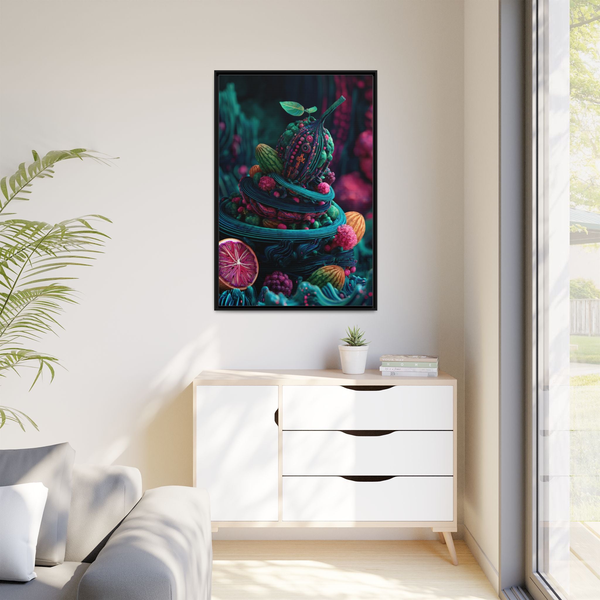 Surreal Fruit Fantasy Art - Vibrant Digital Design