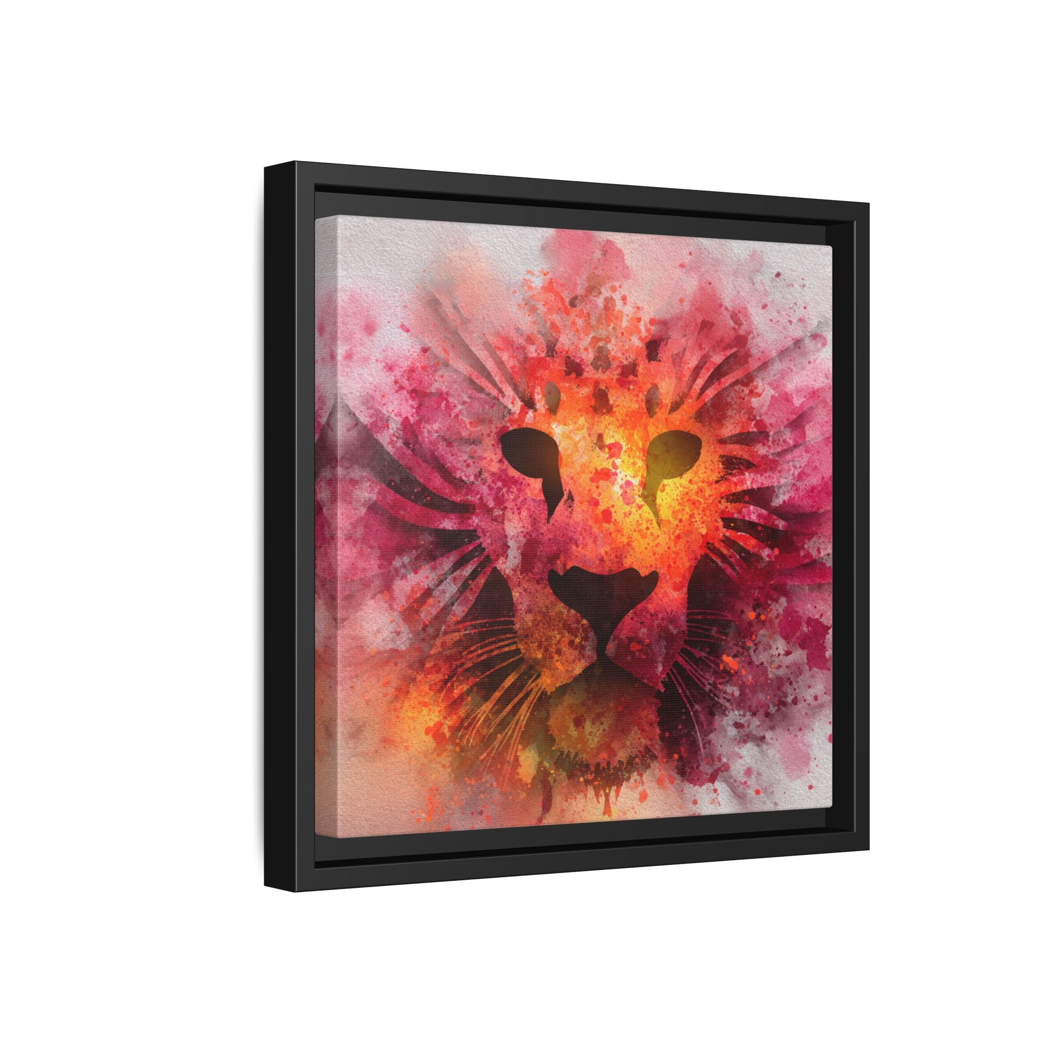 Vibrant Lion Artwork – Bold Watercolor Print