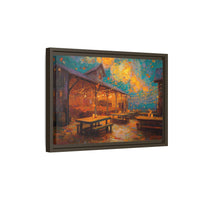 Autumn Festival Night Scene - Colorful Impressionist Art