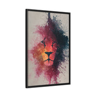 Majestic Lion Watercolor Art | Vibrant Animal Portrait