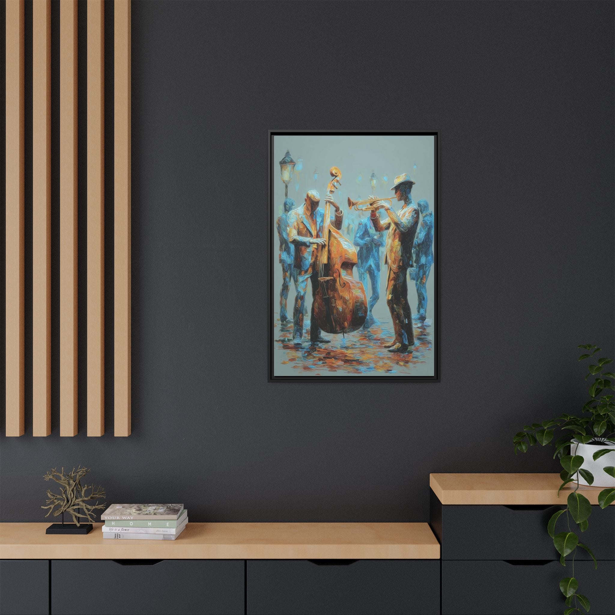 Colorful Jazz Musicians Art for Music Enthusiasts