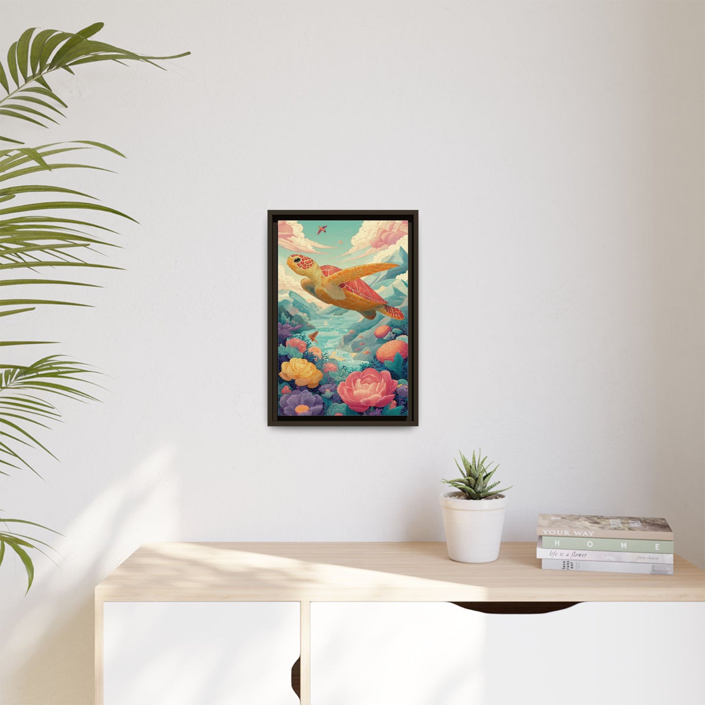 Vibrant Turtle Art | Whimsical Nature Illustration